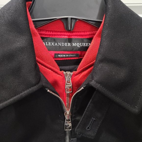 Alexander McQueen Leather Bomber Jacket - Picture 3 of 11